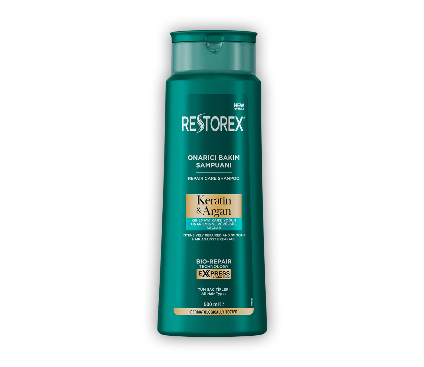 Restorex Keratin & Argan onarıcı bakım şampuanı 500 ml şişe