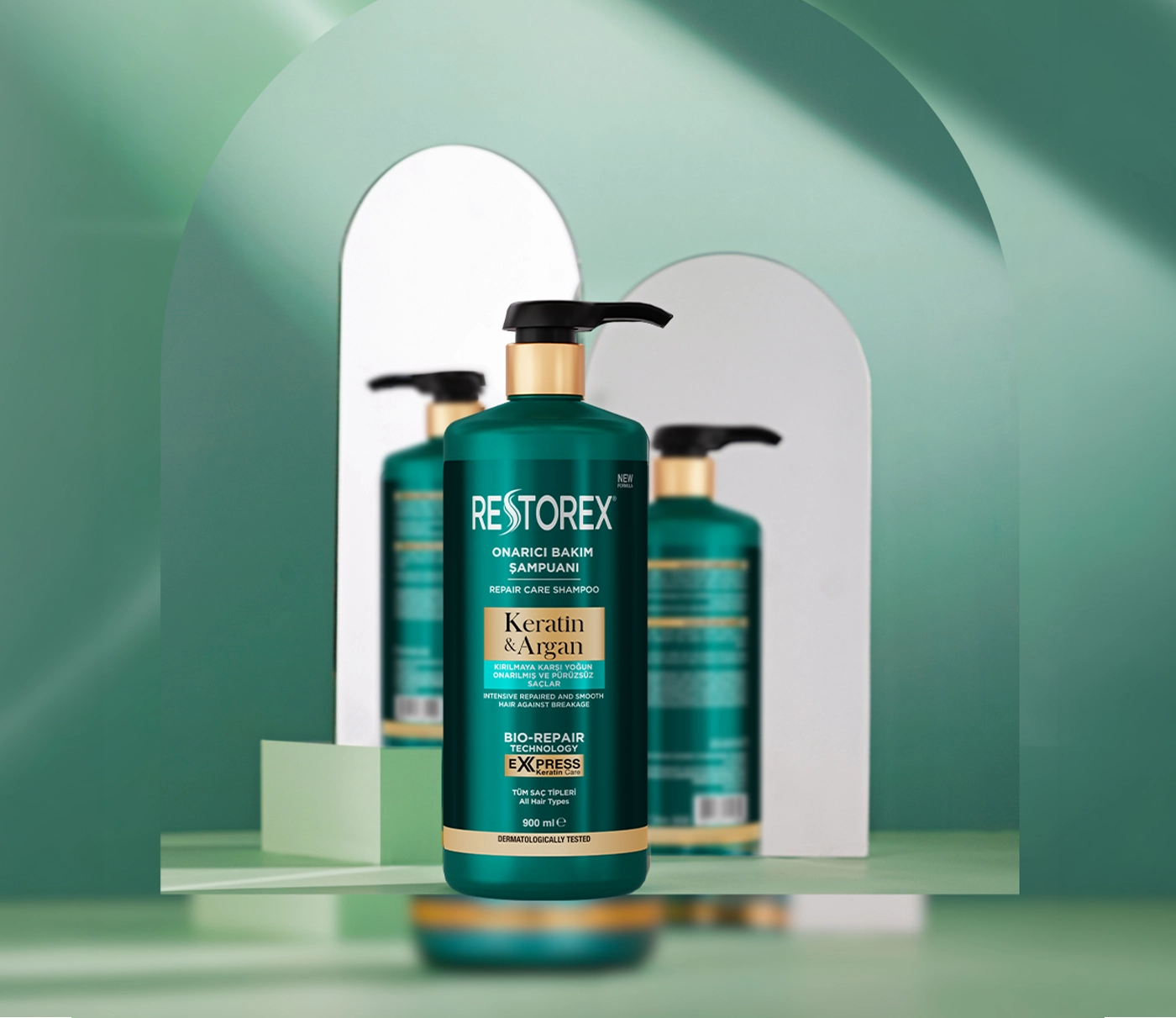 Restorex Keratin & Argan Şampuan 900 ml